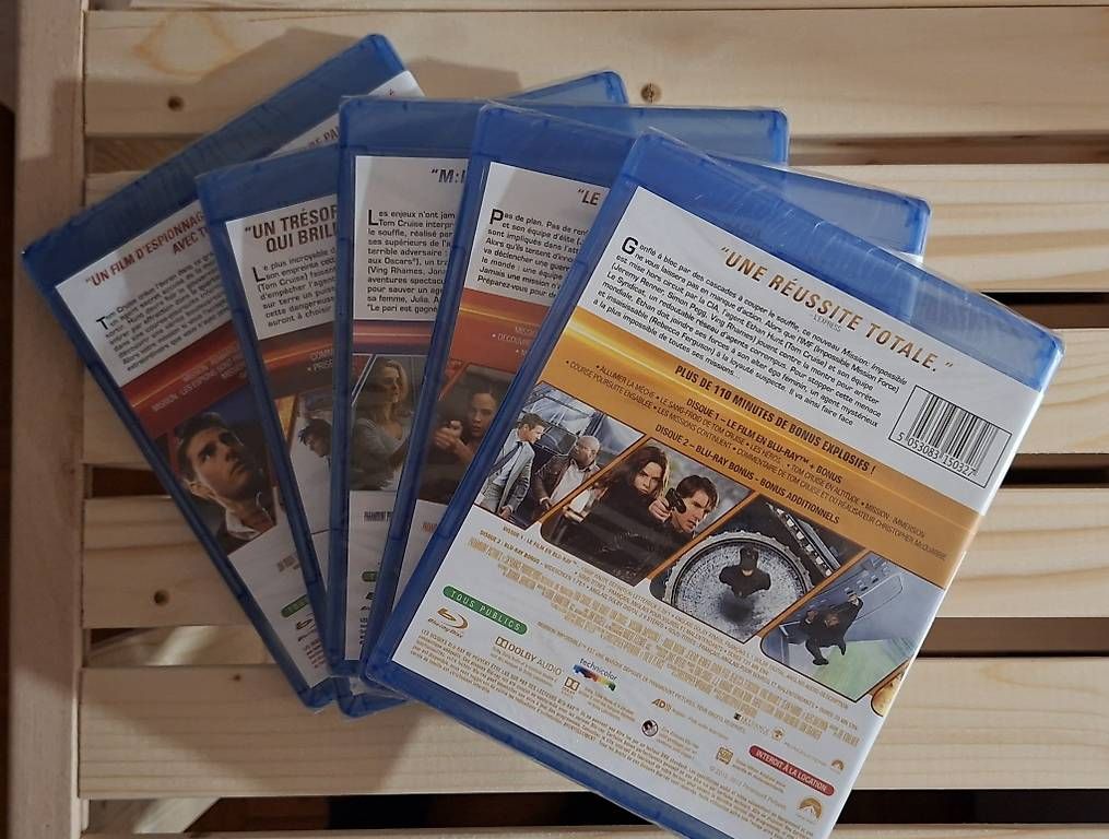 Tutti i DVDs: Blue-Ray Mission Impossible 1-5  – Nuovo e nell'imballaggio originale da Root venduto da 123.aless 1