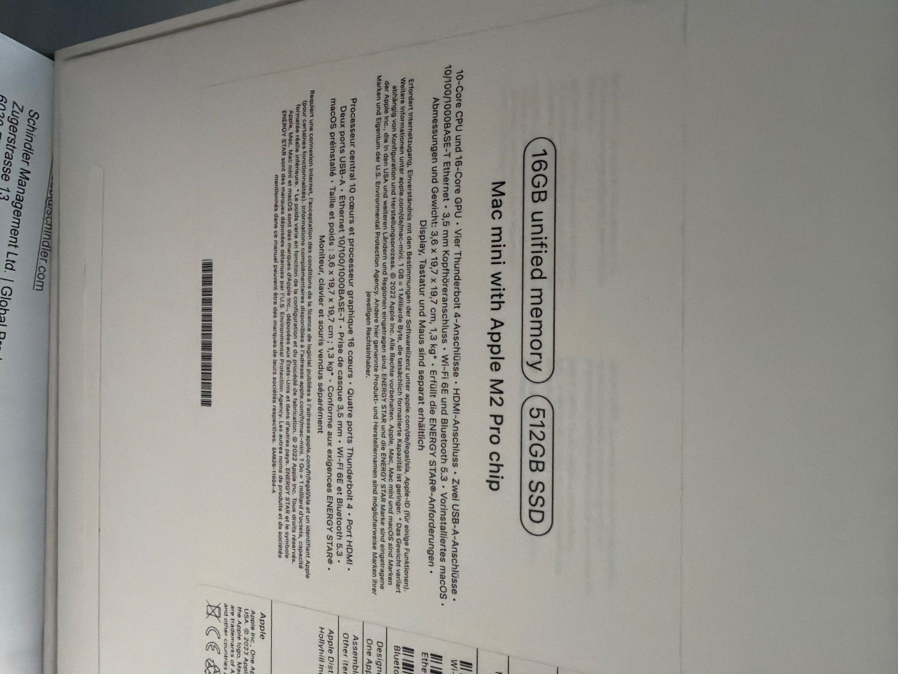 Apple PC: MAC mini M2 PRO 16GB 512GB – Usato da Avegno venduto da schmidm6 4