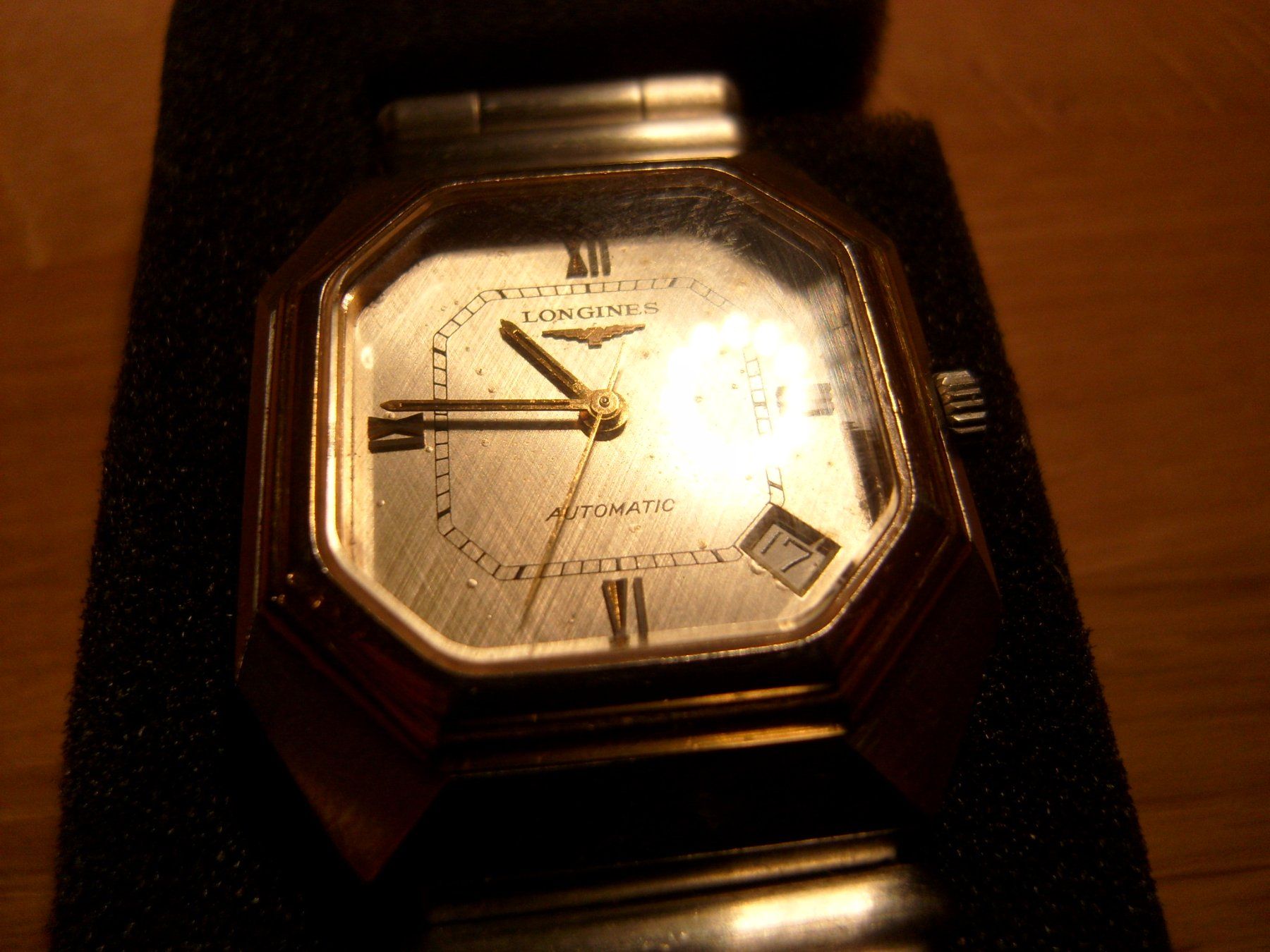 Longines Orologi: Rare Longines Automatic Date ca. 38mm Durchmesser BI Color – Usato da Mauren TG venduto da nochbilligerjakob
