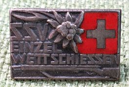 N961 - Pin S.S.V. Schweiz Einzel Wettschiessen Edelweiss