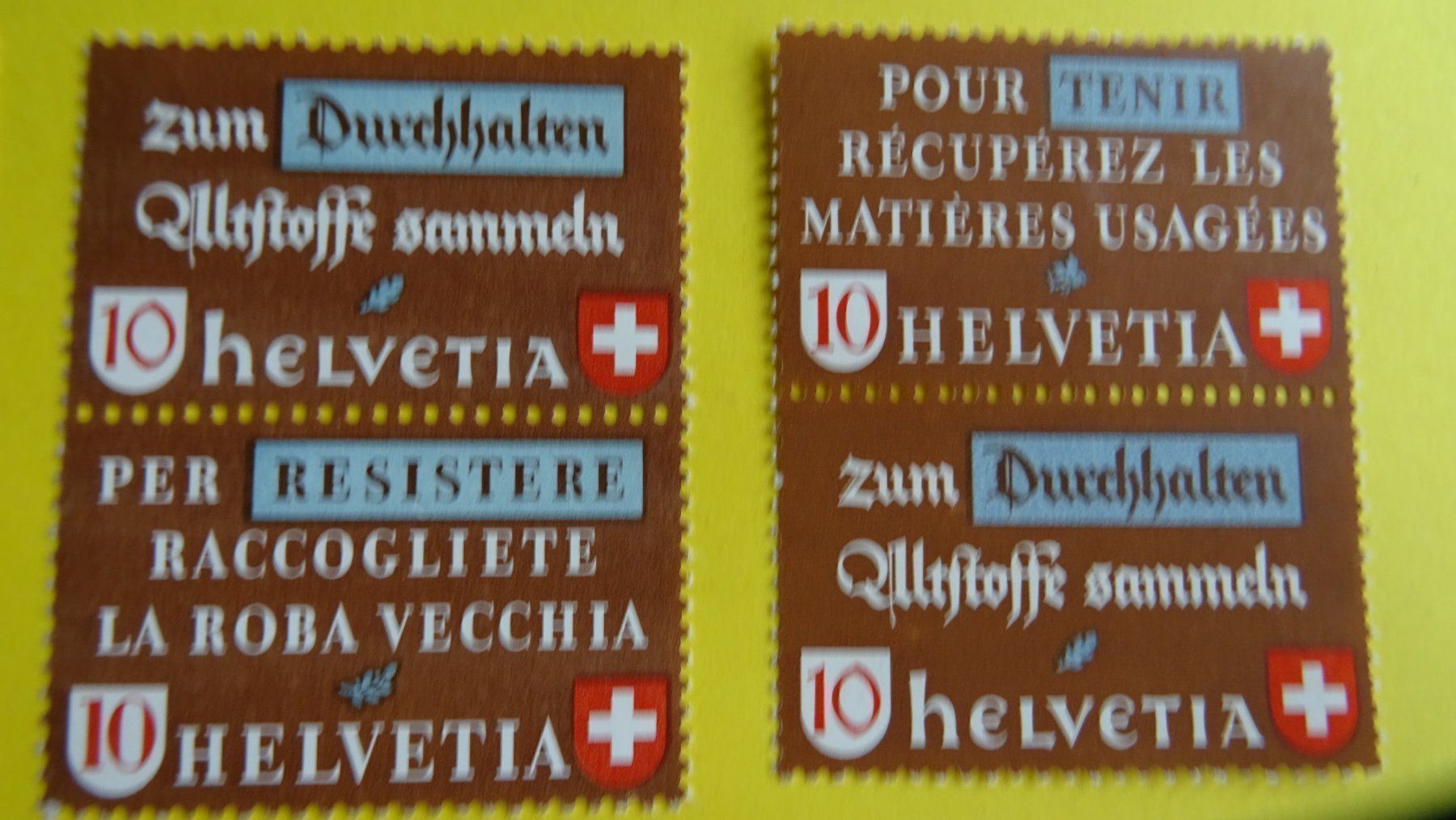 Tutti i francobolli: 1942 ALTSTOFFVERWERTUNG: SATZ COMPLET, postfrisch – Nuovo (secondo la descrizione) da Eschenbach SG venduto da eDaisy 2
