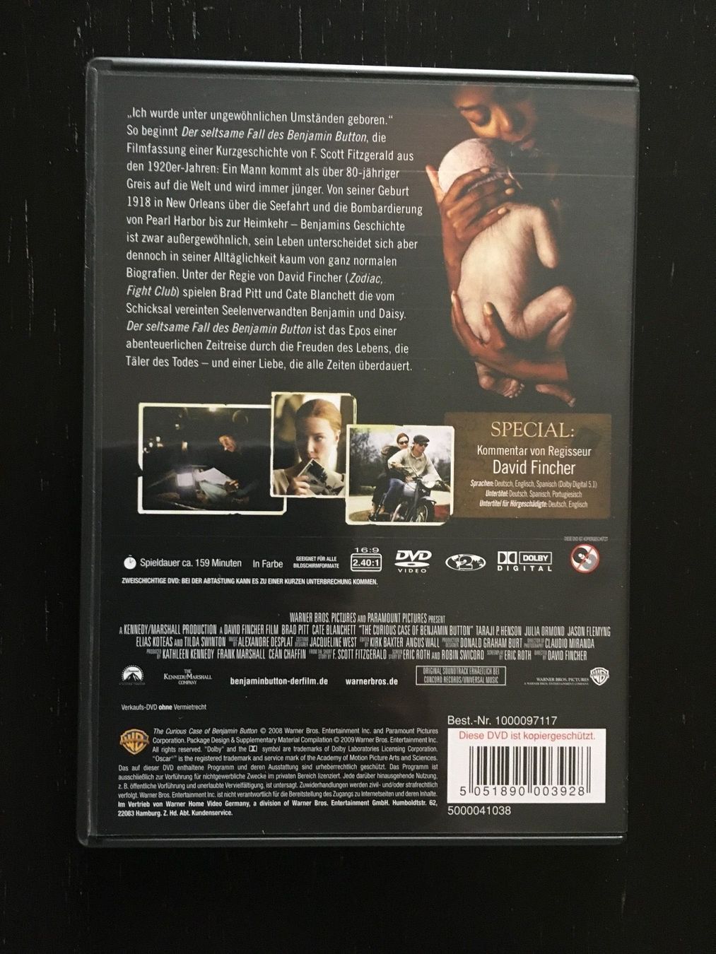 Tutti i DVDs: DVD Der seltsame Fall des Benjamin Button – Usato da Regensdorf venduto da scheissspiel 1