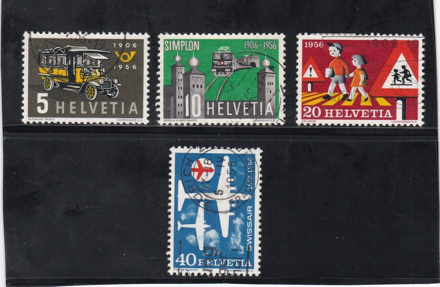 Tutti i francobolli: Timbres suisses 1956 – Usato da Dizy venduto da all_9l2s