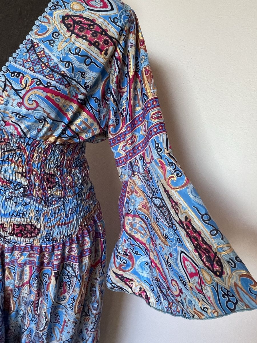 Kleider: Bohobluse mit Hosenrock aus Seide – Neu (gemäss Beschreibung) aus Sigriswil von ck56 6