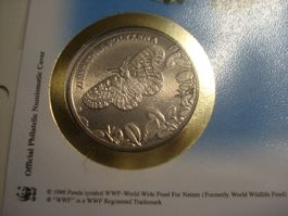 Schöne Tiermedaille "Osterluzeifalter" 2016, WWF, Serbien