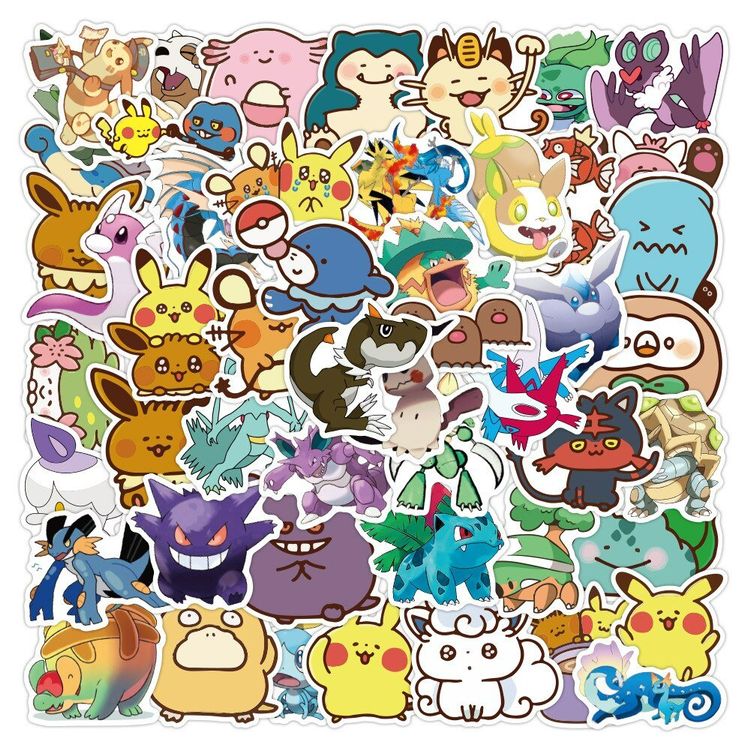Sticker: 50 stk. Aufkleber Pokemon – Nuovo e nell'imballaggio originale da Uerkheim venduto da Kaufoption 2