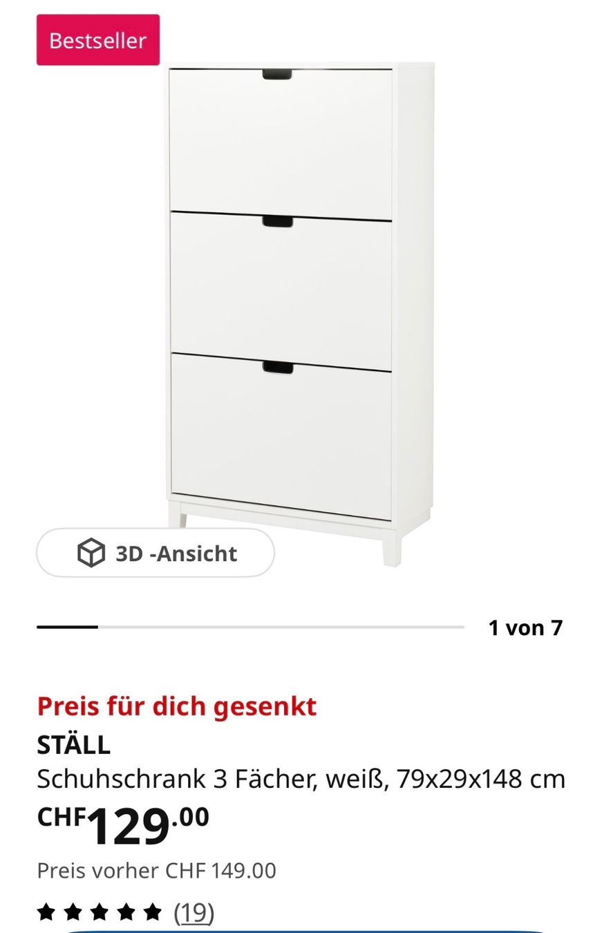 Ikea Kommoden: Schuhschrank IKEA – Gebraucht aus Zürich von A255949 1