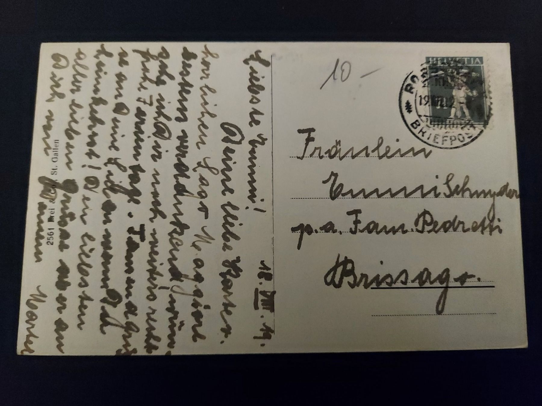 Cartoline postali: Oblegisee  (GL) um 1912 – Usato da Lyss venduto da rochen54 1