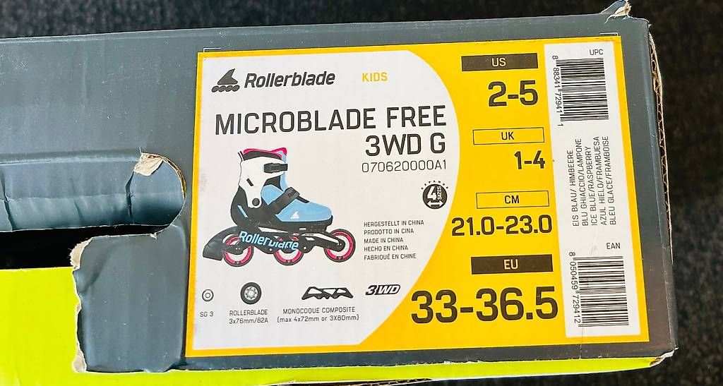 Inline-Skating & Rollschuhe: Grössenverstellbare Inlineskates mit Protektoren – Gebraucht aus Gränichen von schakeli