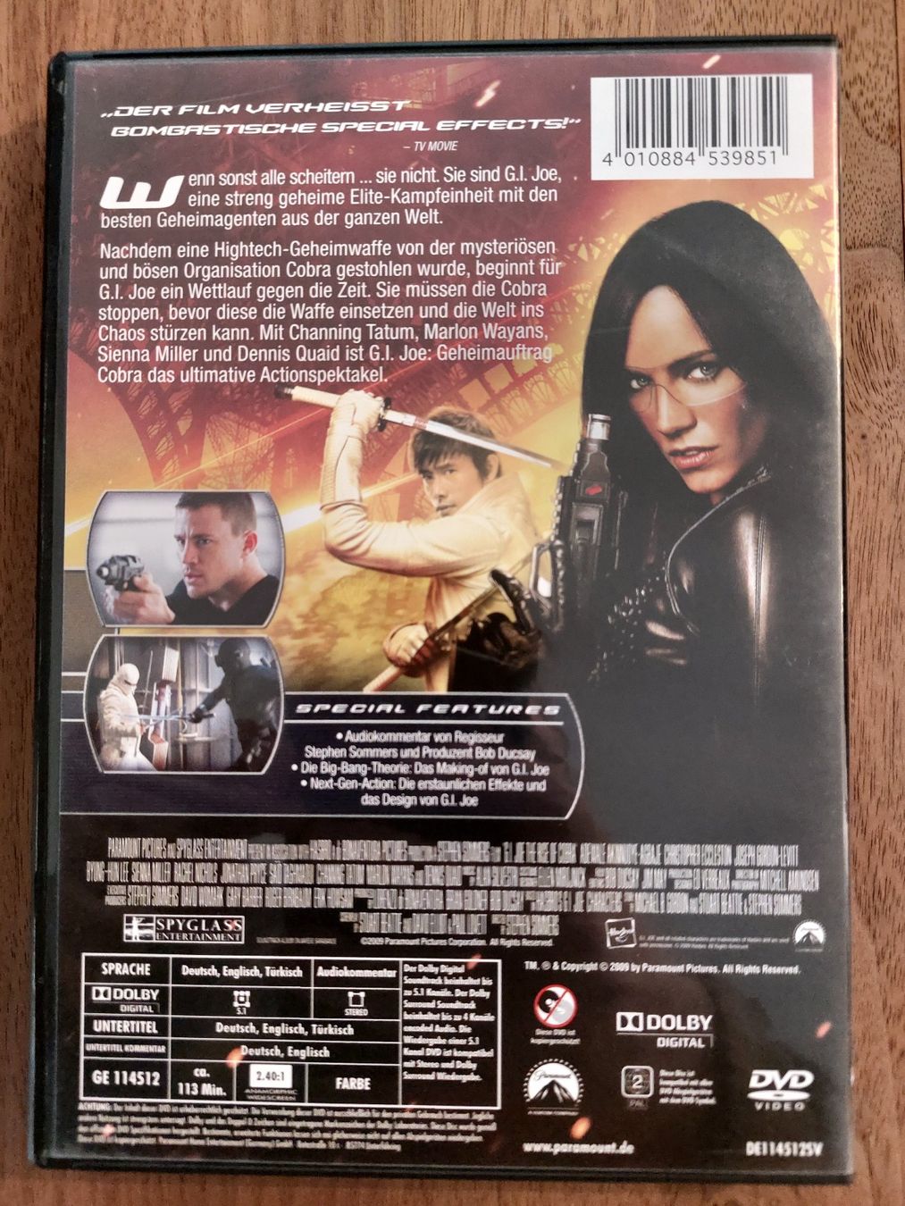 Tutti i DVDs: DVD - G.I. Joe / Geheimauftrag Cobra – Usato da Rheinfelden venduto da FilmAuktion 1