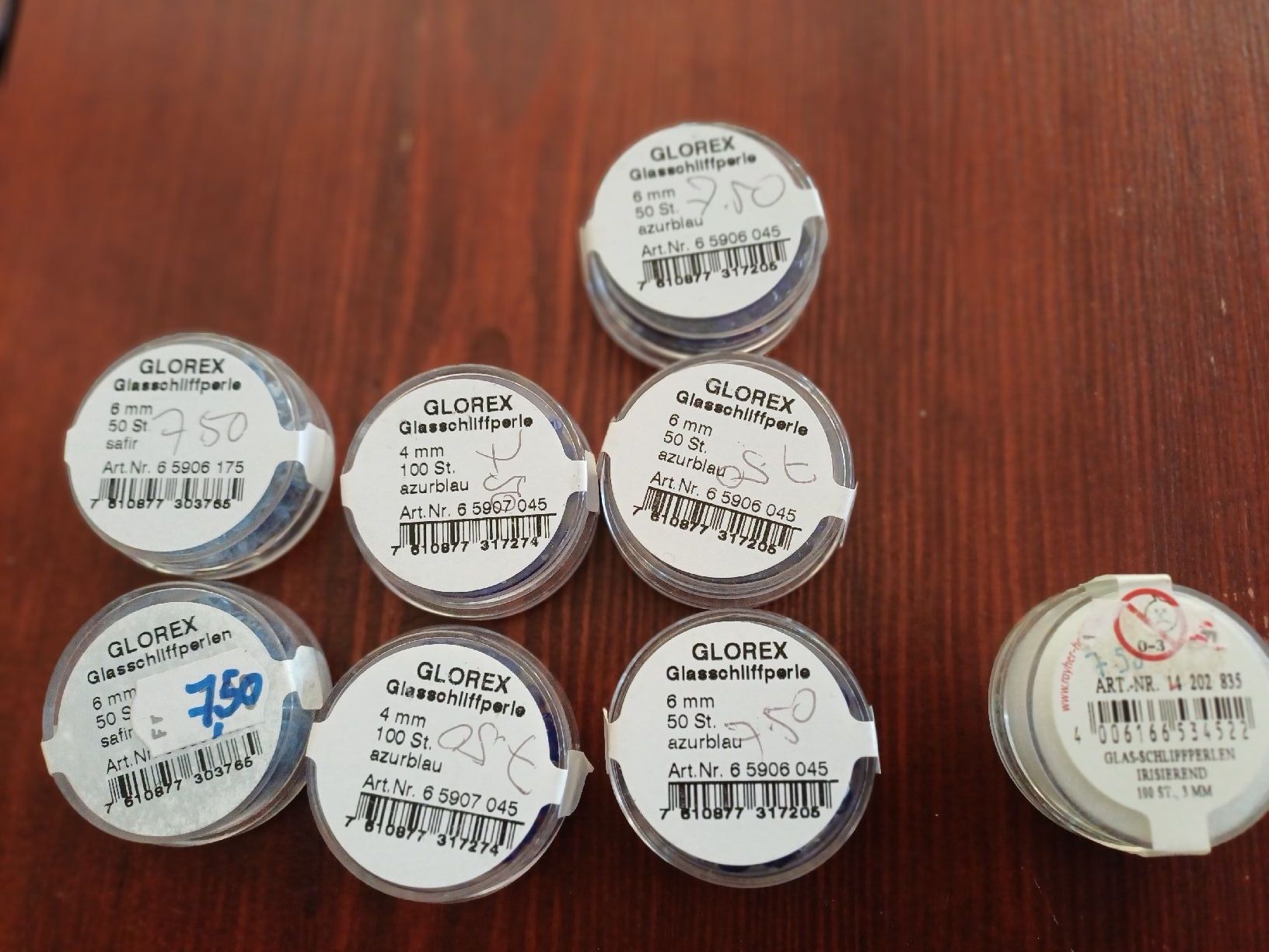 Perle (finte): Glasschliff Perlen Kursmaterial – Nuovo (secondo la descrizione) da Gächliwil venduto da lesidees 2