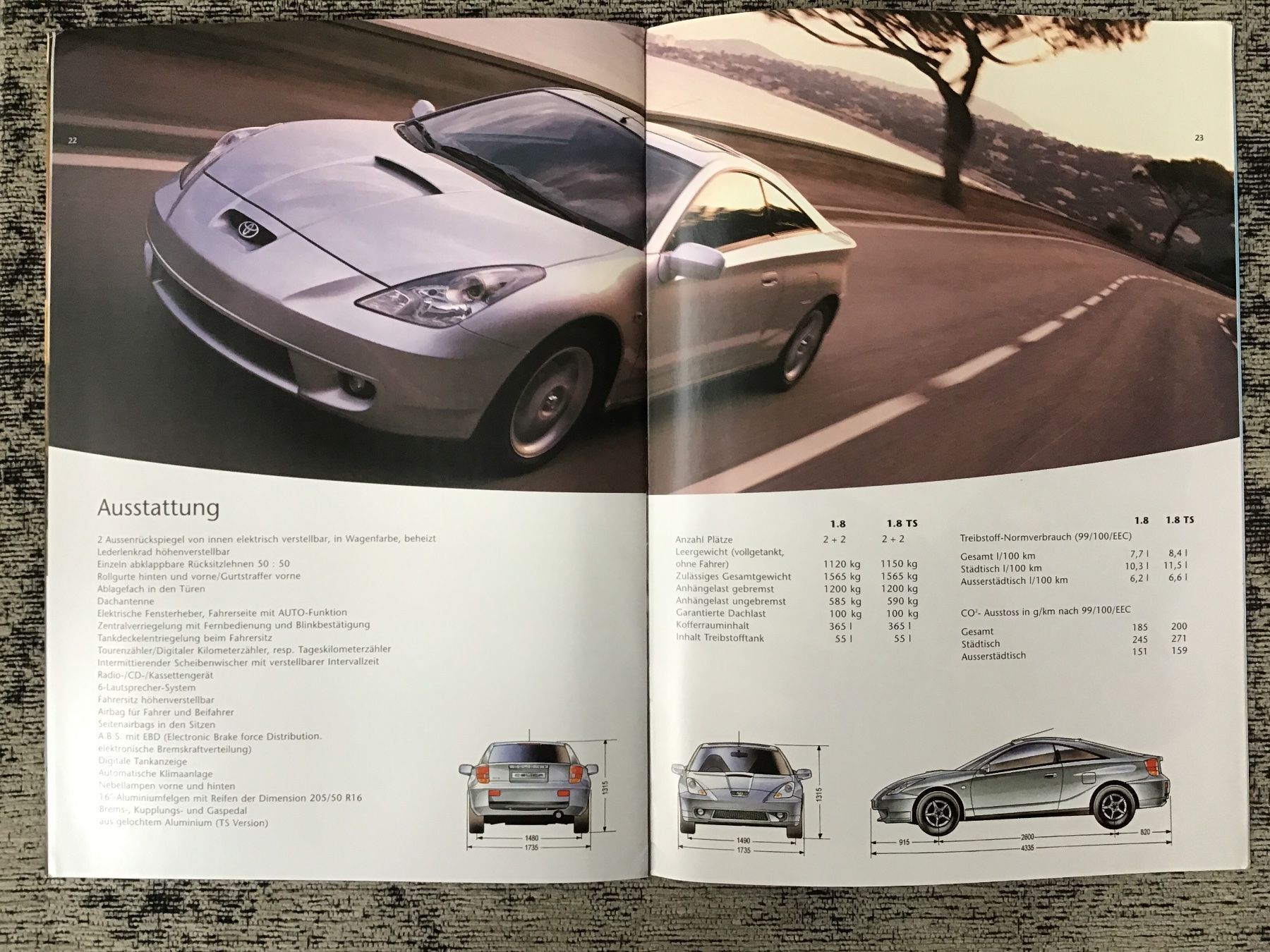 Toyota Dokumente: Toyota Celica Verkaufsprospekt 2001 – Gebraucht aus Scherzingen von Starseller62 6