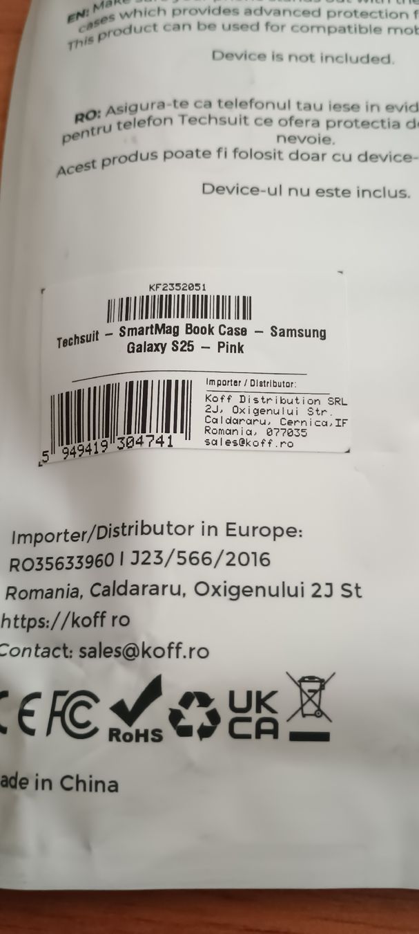 Covers & Schutzfolien: Techsuit Book Case Samsung Galaxy S25 Pink New FREE SHIPPING – Neu und originalverpackt aus Genève von Piotr24 3