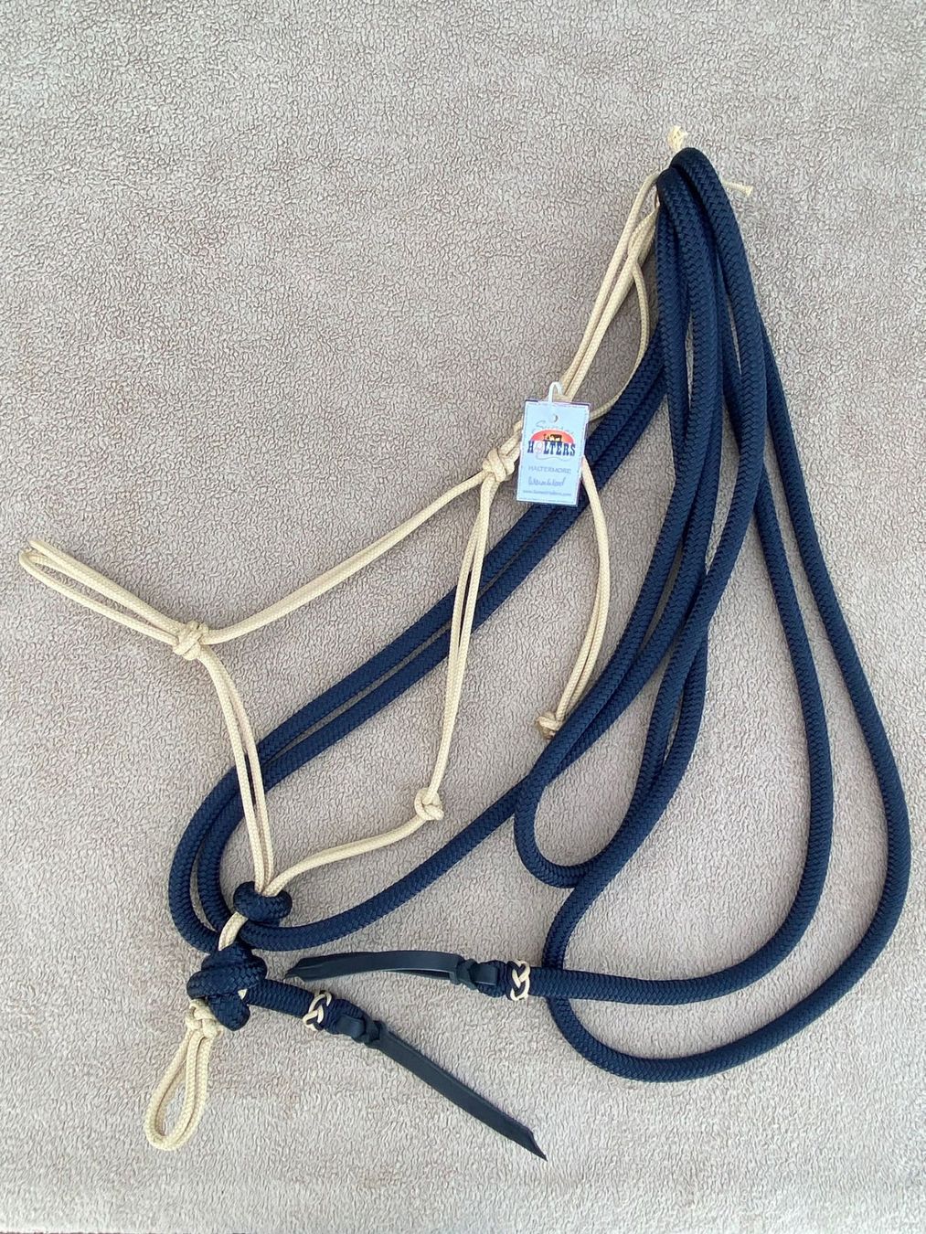 Briglie & Cavezze: Sunset Halters Knotenhalfter HELLBRAUN mit Mecate made in US – Nuovo (secondo la descrizione) da Frauenfeld venduto da Nikodemus3