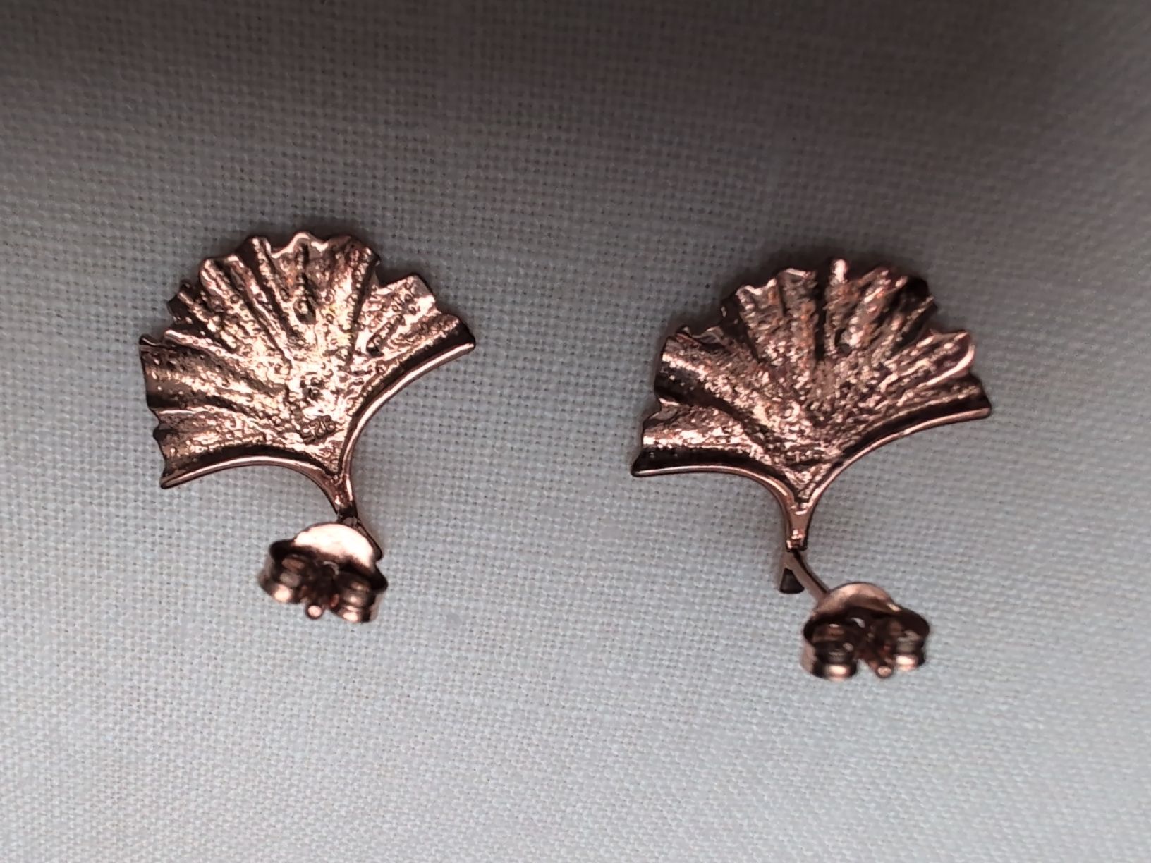 Orecchini pendenti & Orecchini a lobo: Gingko Ohrstecker, rosévergoldetes Sterlingsilber – Usato da Gempen venduto da DennisKl 6