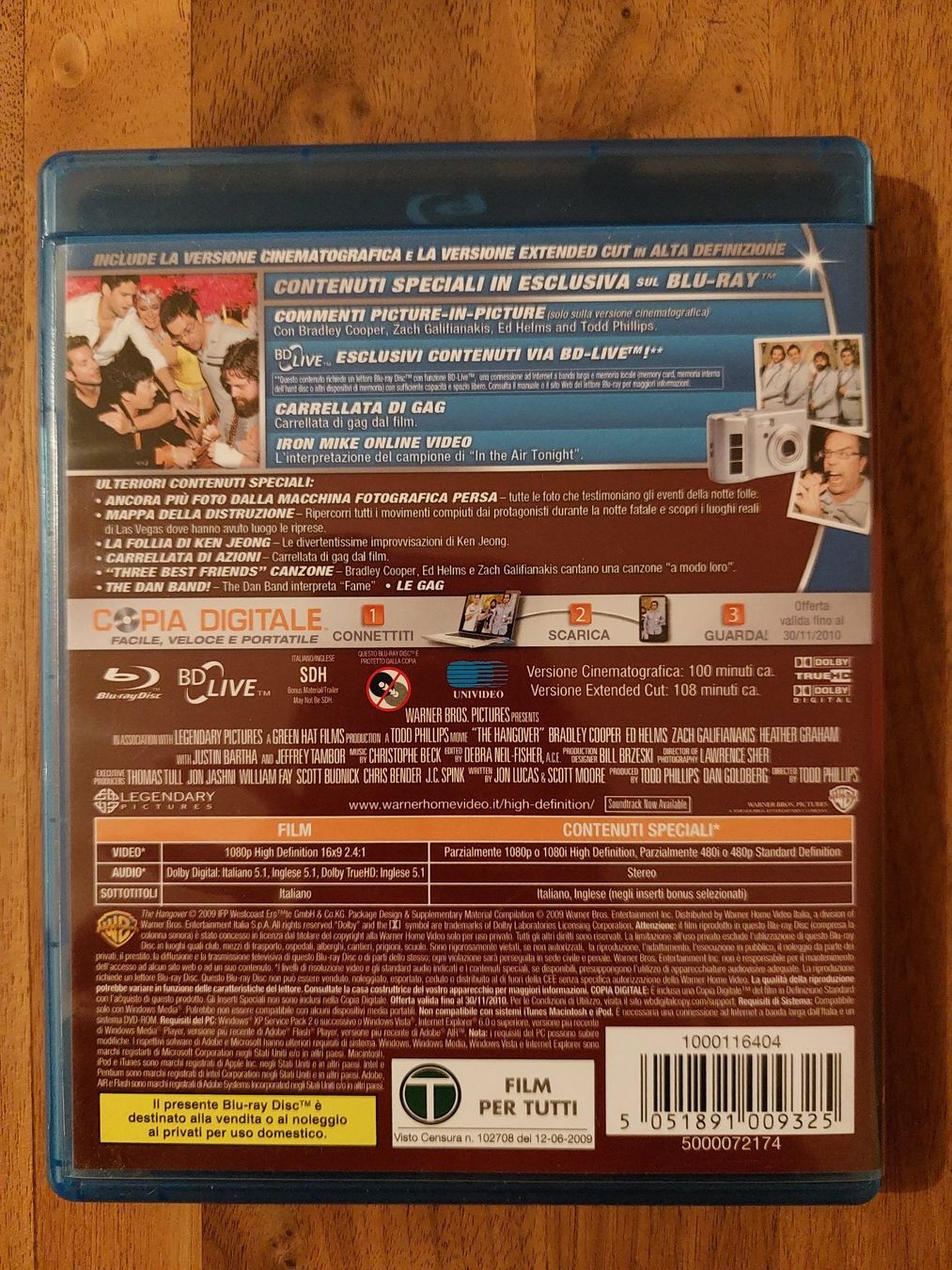Tutti i DVDs: Blu Ray - Hangover / Notta Da Leoni – Usato da Rheinfelden venduto da FilmAuktion 1