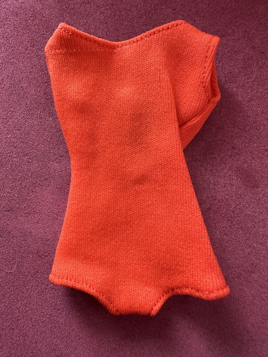 Puppen: Vintage Barbie Badeanzug 60s orange – Gebraucht aus Herbriggen von Sehrazade