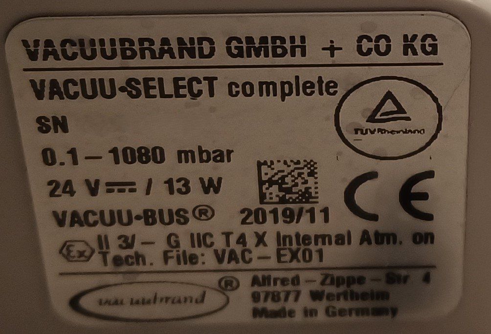 Accessori da laboratorio: Vacuubrand Vacuu-Select Vacuum controller – Usato da Niederdorf venduto da LeptonAG_Labor 7