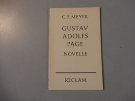 C.F. Meyer: Gustav Adolfs Page - Novelle, Reclam Verlag