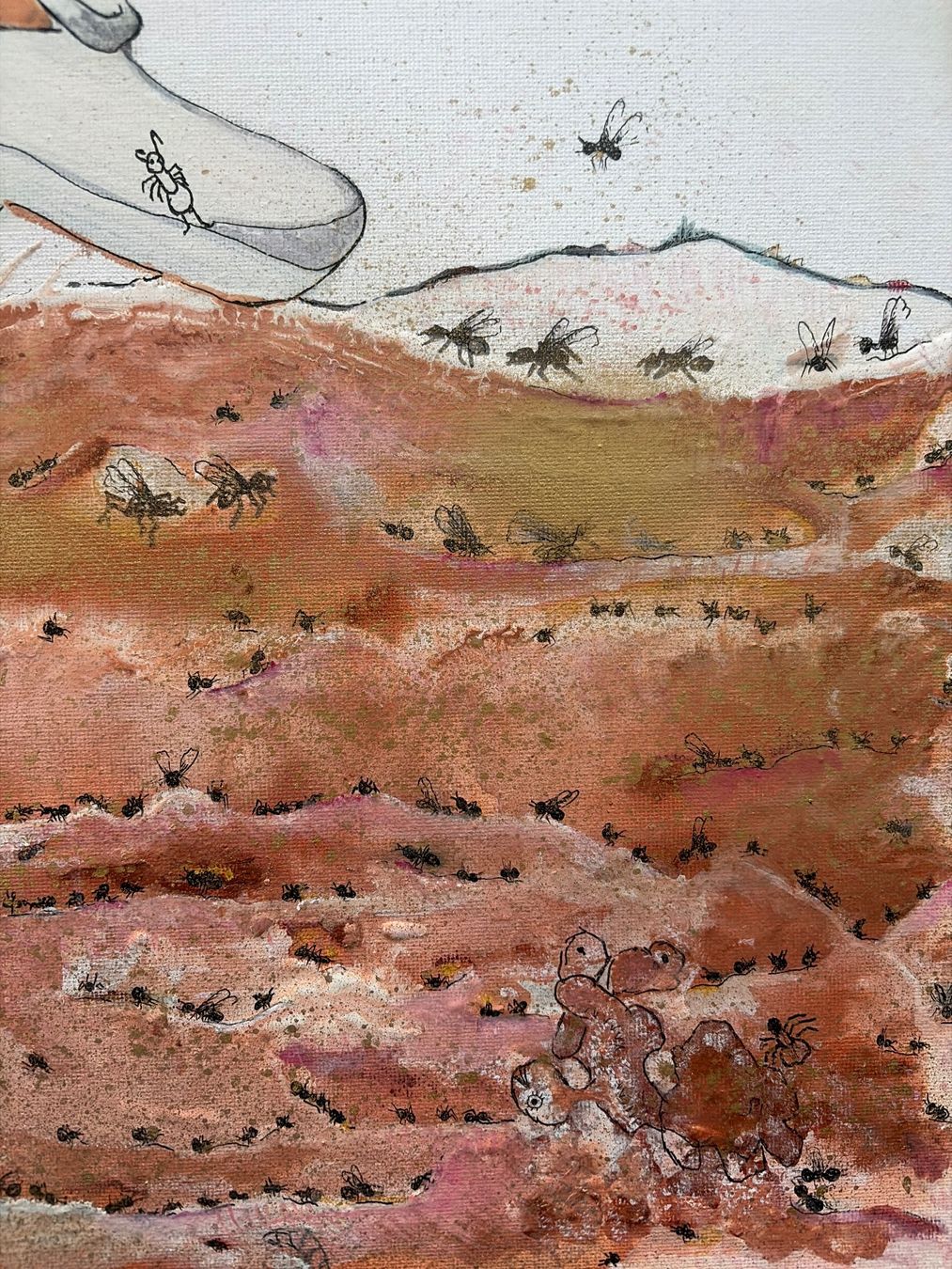 Dipinti: Gemälde Ameisen Kolonie abstrakt,  original – Usato da Bern venduto da ro-mabern 2
