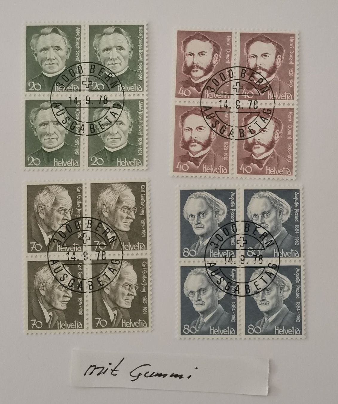 Tous les timbres: 1978 – Neuf (Voir description) à Aadorf par Chnorli-Furz