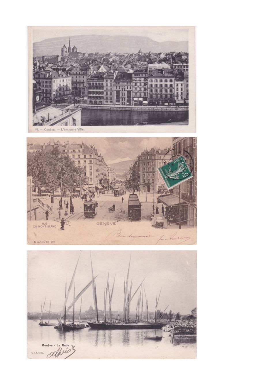 Cartoline postali: Konvolut GENF – Usato da Baar venduto da dokuba 1