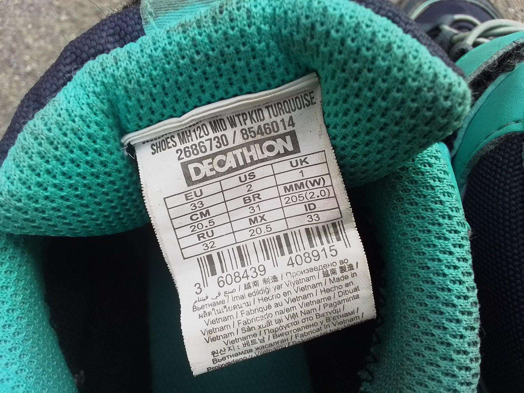 Decathlon Schuhe für Jungen: Kinder Wanderschuhe Quechua Grösse 33  Waterproof – Gebraucht aus Heimberg von sunny1970 3