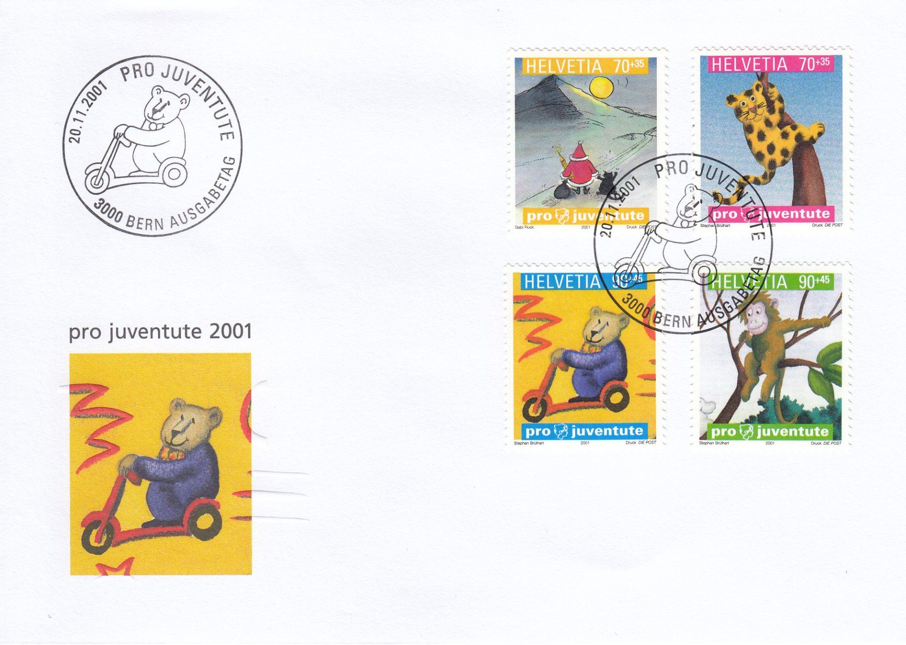 Tutti i francobolli: 2001 Pro Juventute  FDC – Usato da Spreitenbach venduto da Mustang_1105