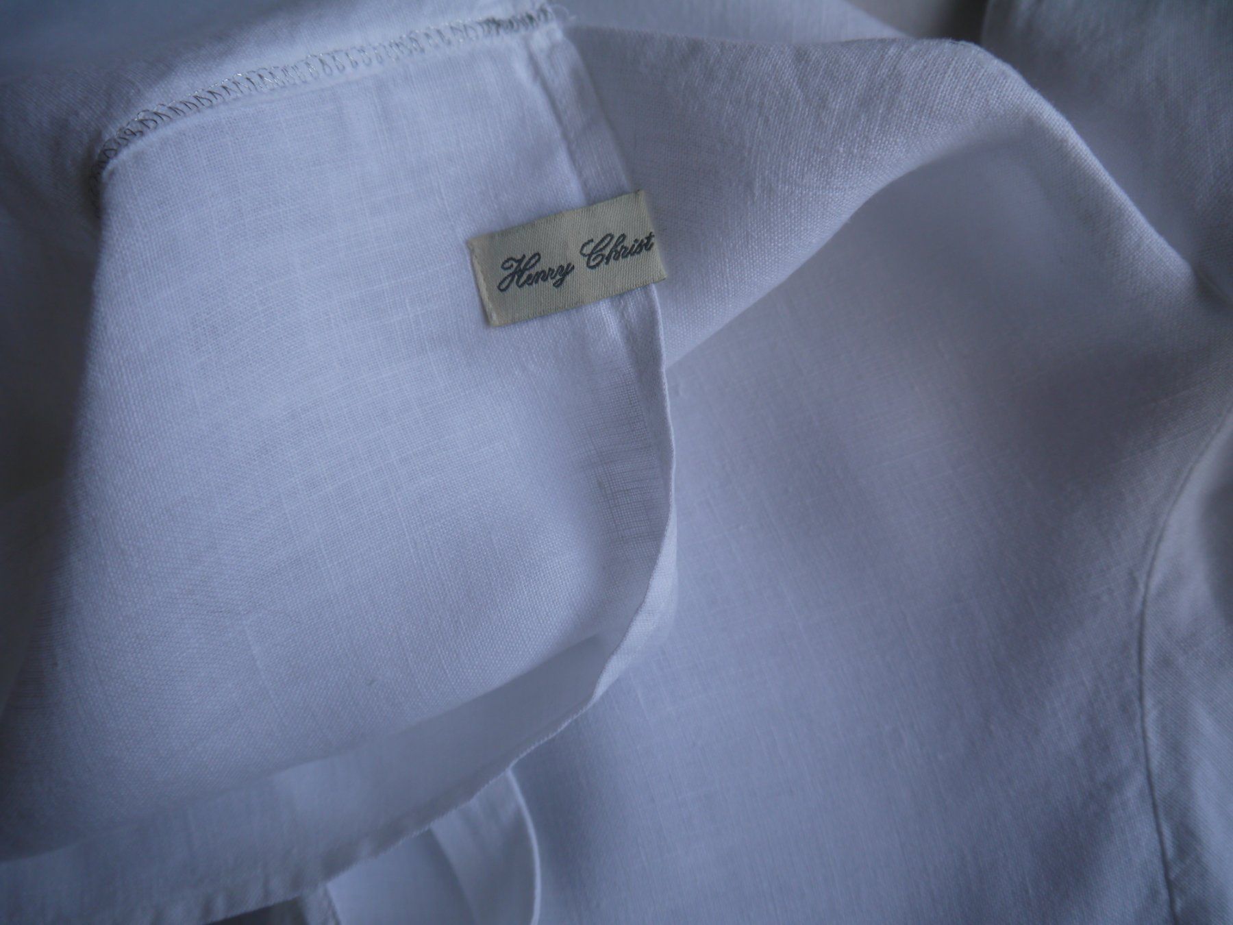 Christ Camicette: HENRY CHRIST Bluse aus 100% Leinen – Usato da Hagendorn venduto da Blaf 2