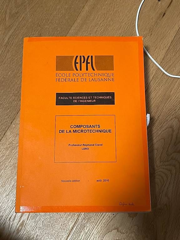 Bücher: Composants de la Microtechnique – Gebraucht aus Murten von dhade