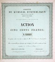 Société du Kursaal d'Interlaken, Interlaken - 1859