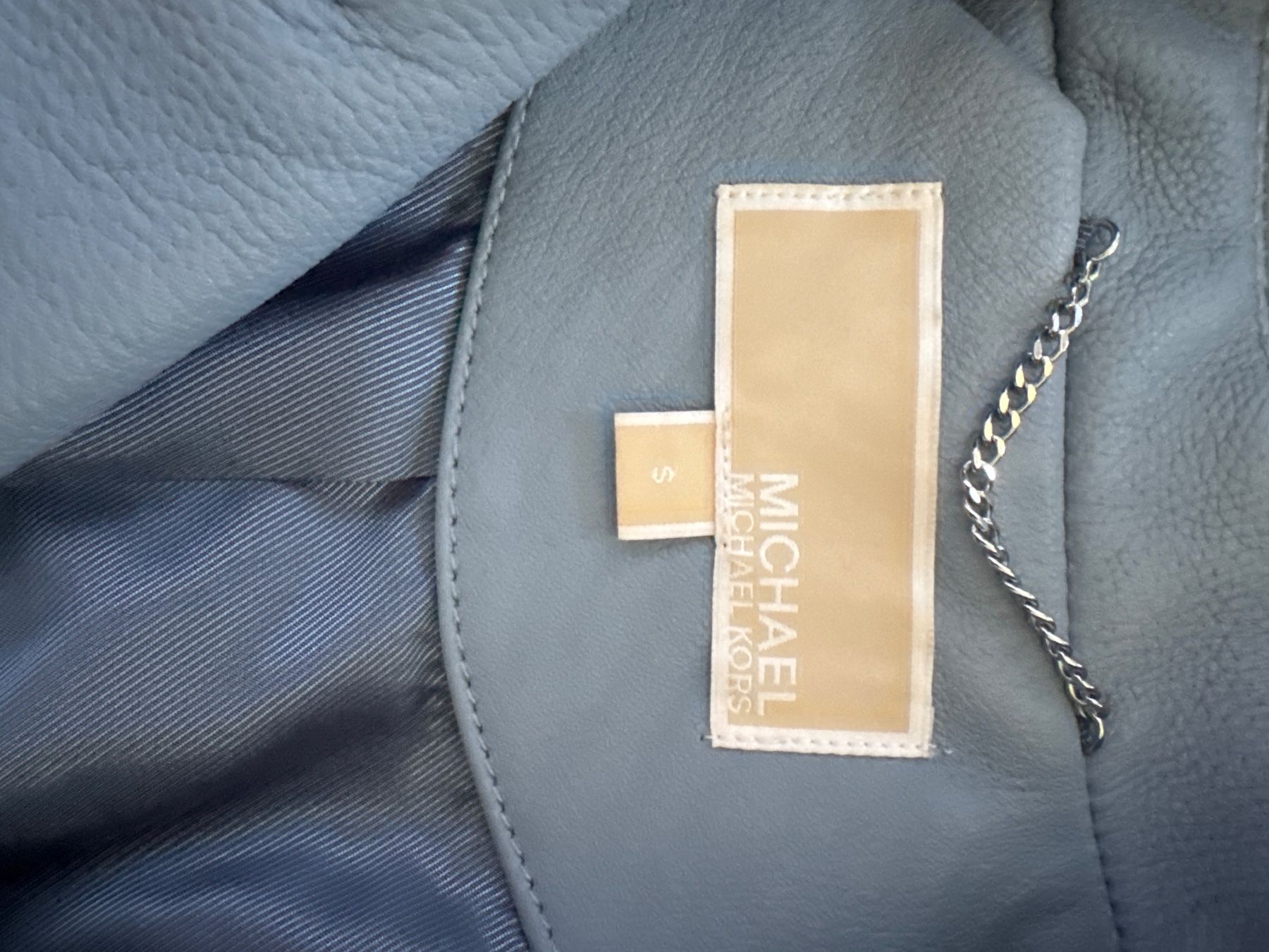 Michael Kors Vestes: Lederjacke Michael Kors S 36/38 Echtleder – D'occasion à Speicherschwendi par Madeleine_17 1