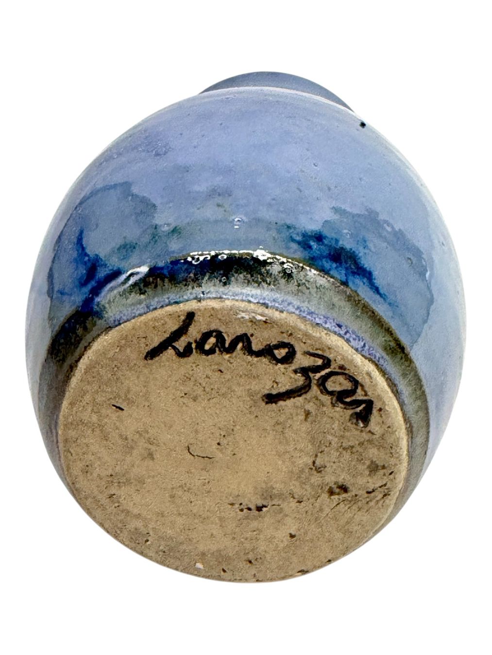 Vasi & Recipienti: Vase LAROZAS en céramique émaillée bleu – Usato da Morges venduto da Novantica 7