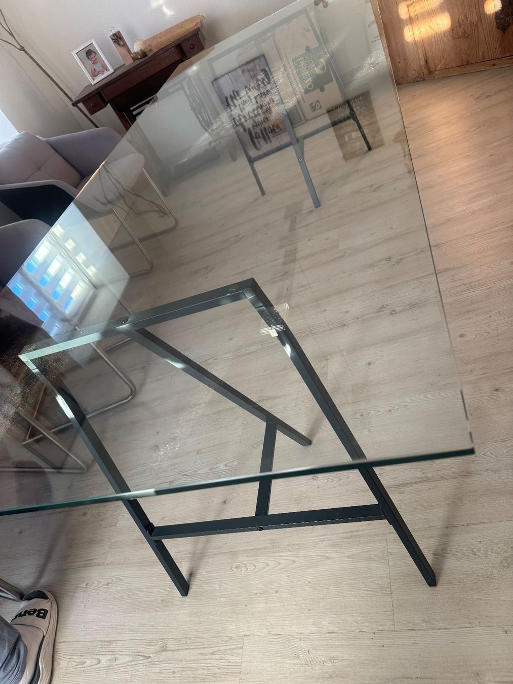 Tables: Esstisch Glastisch Metallgestell – D'occasion à Uetliburg SG par CostaTools 4