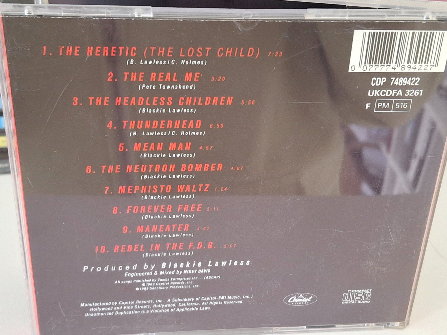 CDs: CD W.A.S.P. - The Headless Children – D'occasion à Aarberg par Jackup1 1