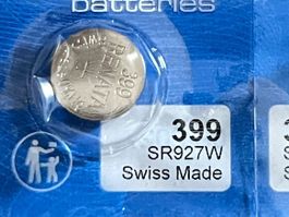 Renata 399 Knopfzellen, Swiss Made, Neu, Haltbar 06/2027