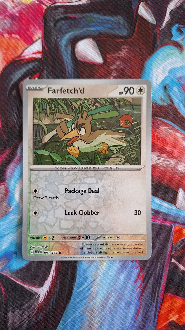 Pokémon Carte collezionabili: Farfetch'd Porenta- Reverse Holo - Pokemon Mew 151 – Usato da Altstätten SG venduto da GGsGameshop