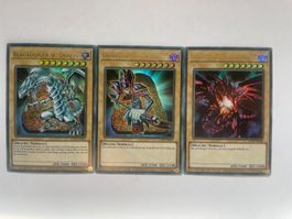 YuGiOh GOAT SET Blauäugiger / Rotäugiger & Dunkler Magier DE