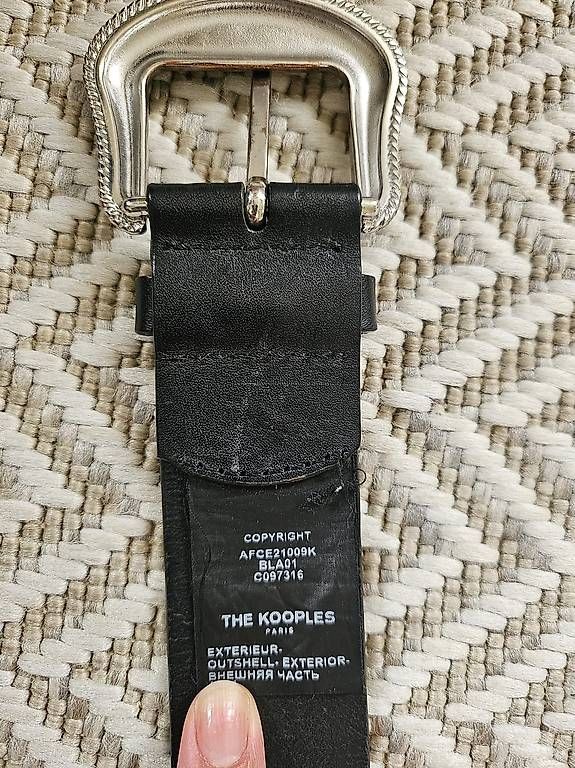 Kooples Cinture: The Kooples Gürtel Schwarz Silber – Usato da Buchs SG venduto da corapre 1