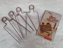 4 Stück - Doppel-Grill-Spiesse - Betty Bossi - NEU