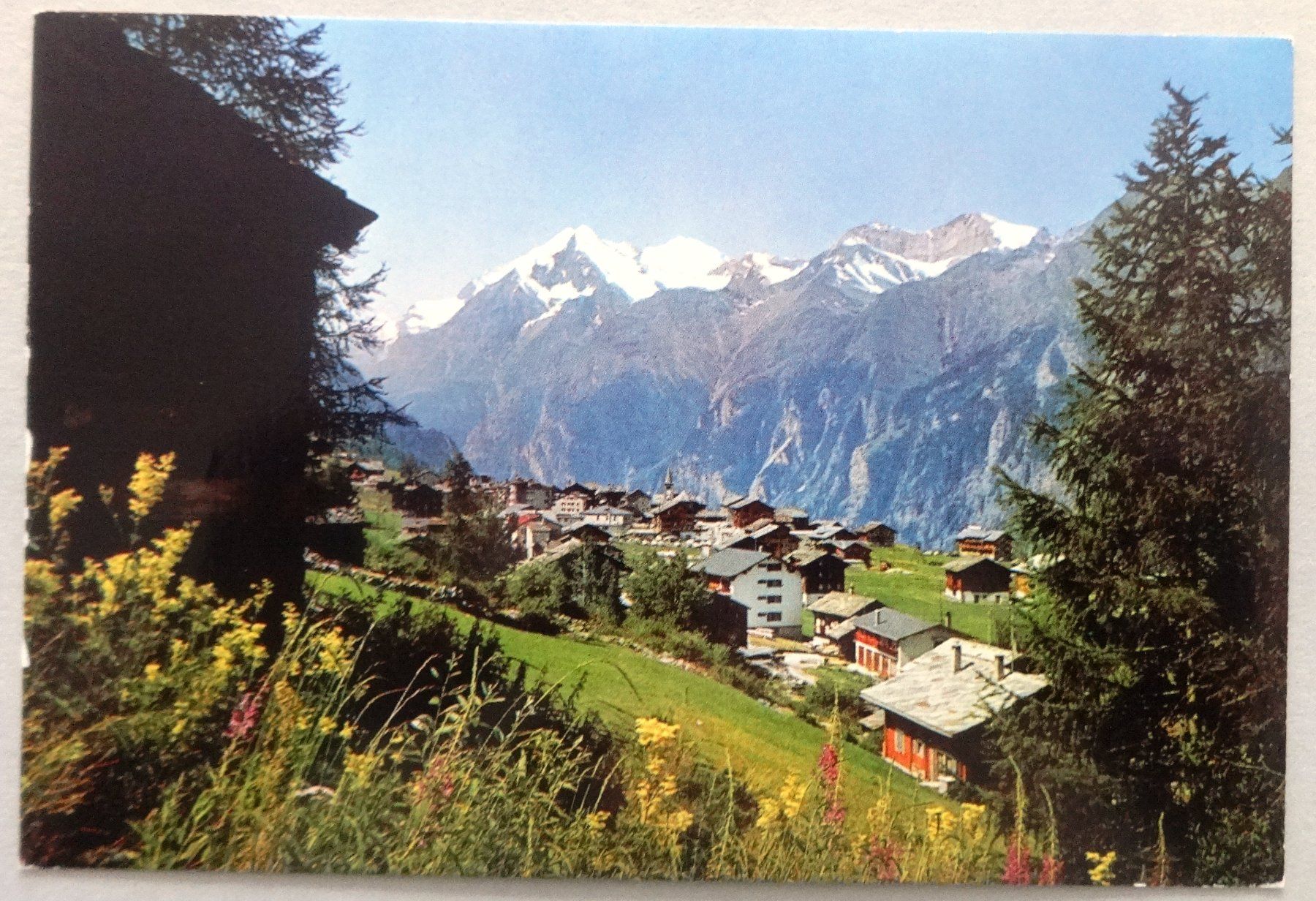 Cartoline postali: Grächen, Wallis – Difettoso da Fétigny venduto da Billy2miny