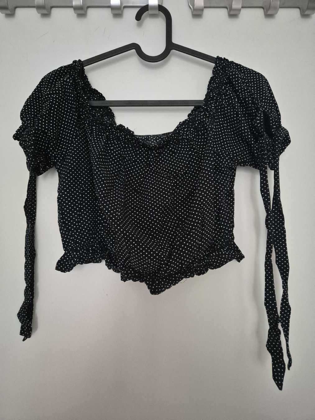 Tops: Schwarzes Pünktli Top – Neuf (Voir description) à Aesch BL par sar_j59l