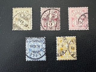 Tutti i francobolli: Ziffermuster 1882, "Weisses Papier", gestempelt – Usato da Stallikon venduto da HILDECH1 1