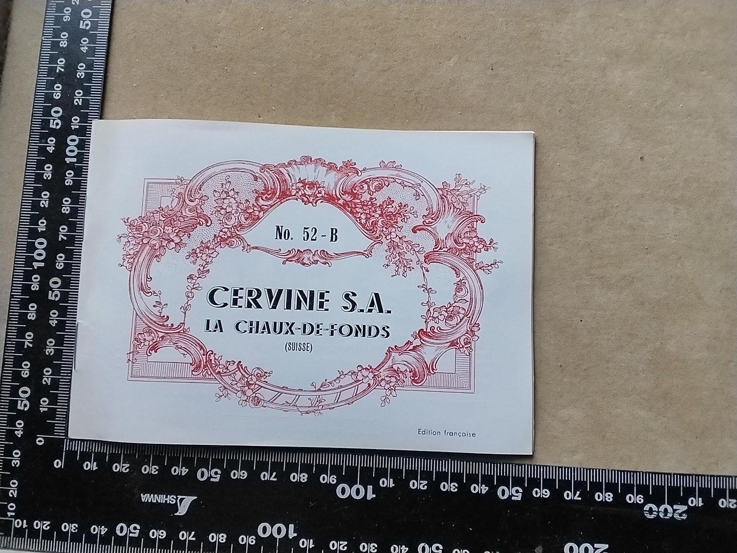 Libri: Cervine S.A. Uhren katalog , Vintage – Usato da Biel/Bienne venduto da taki25 9