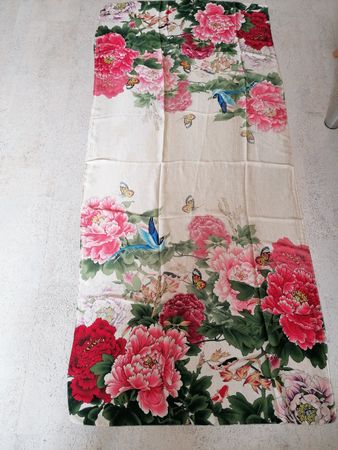 Schal , Polyester (fake silk) 