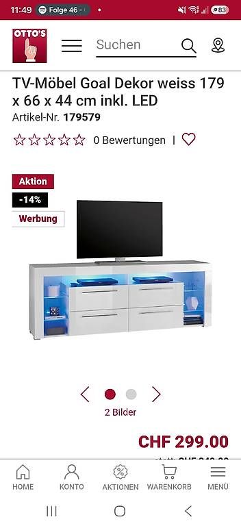 TV Möbel: TV Möbel mit LED – Gebraucht aus Süderen von naeedii