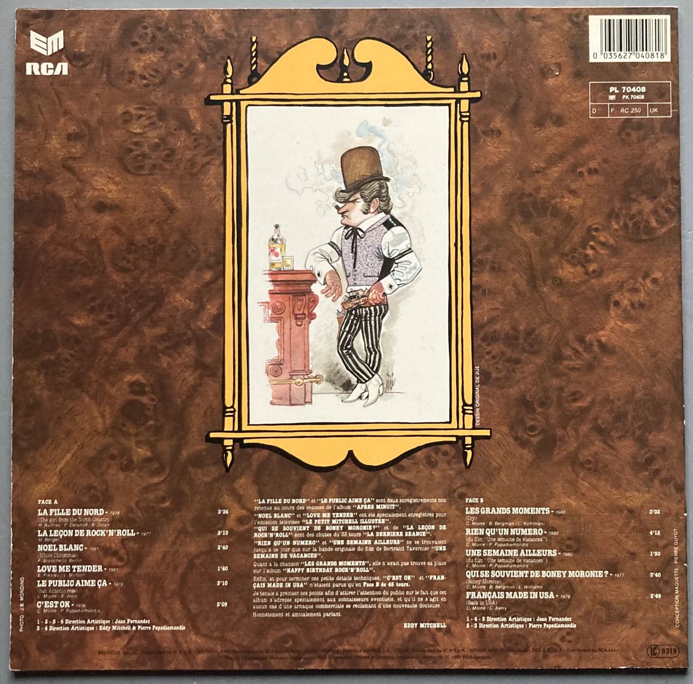 Schallplatten: EDDY MITCHELL - FAN ALBUM – Gebraucht aus Poliez-Pittet von Newtown-Records 1