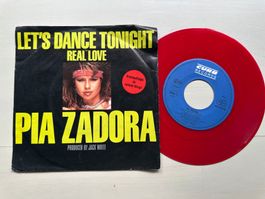 PIA ZADORA tolle Single Let's dance Kult Top 80's red vinyl