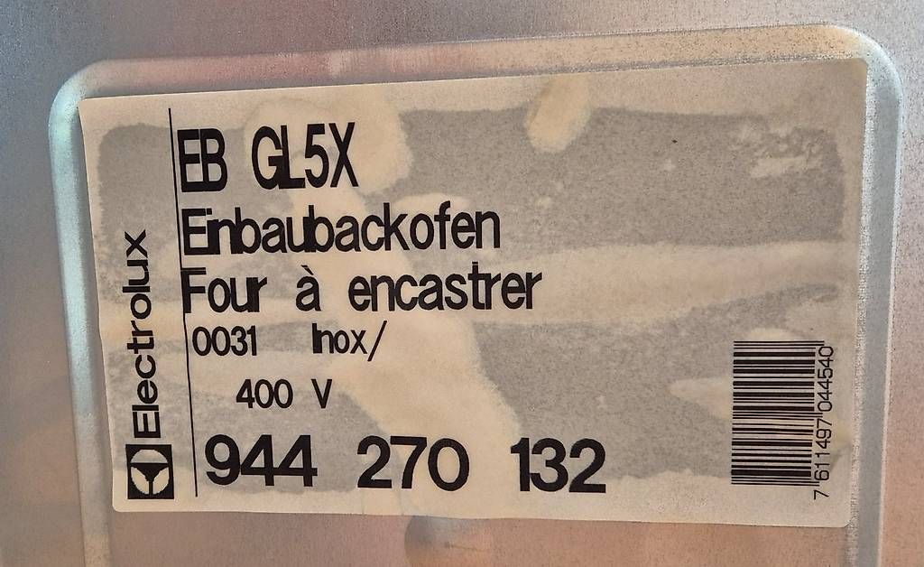 Electrolux Fours: Backofen Electrolux – D'occasion à Schänis par 1234567890ABCDEF 2