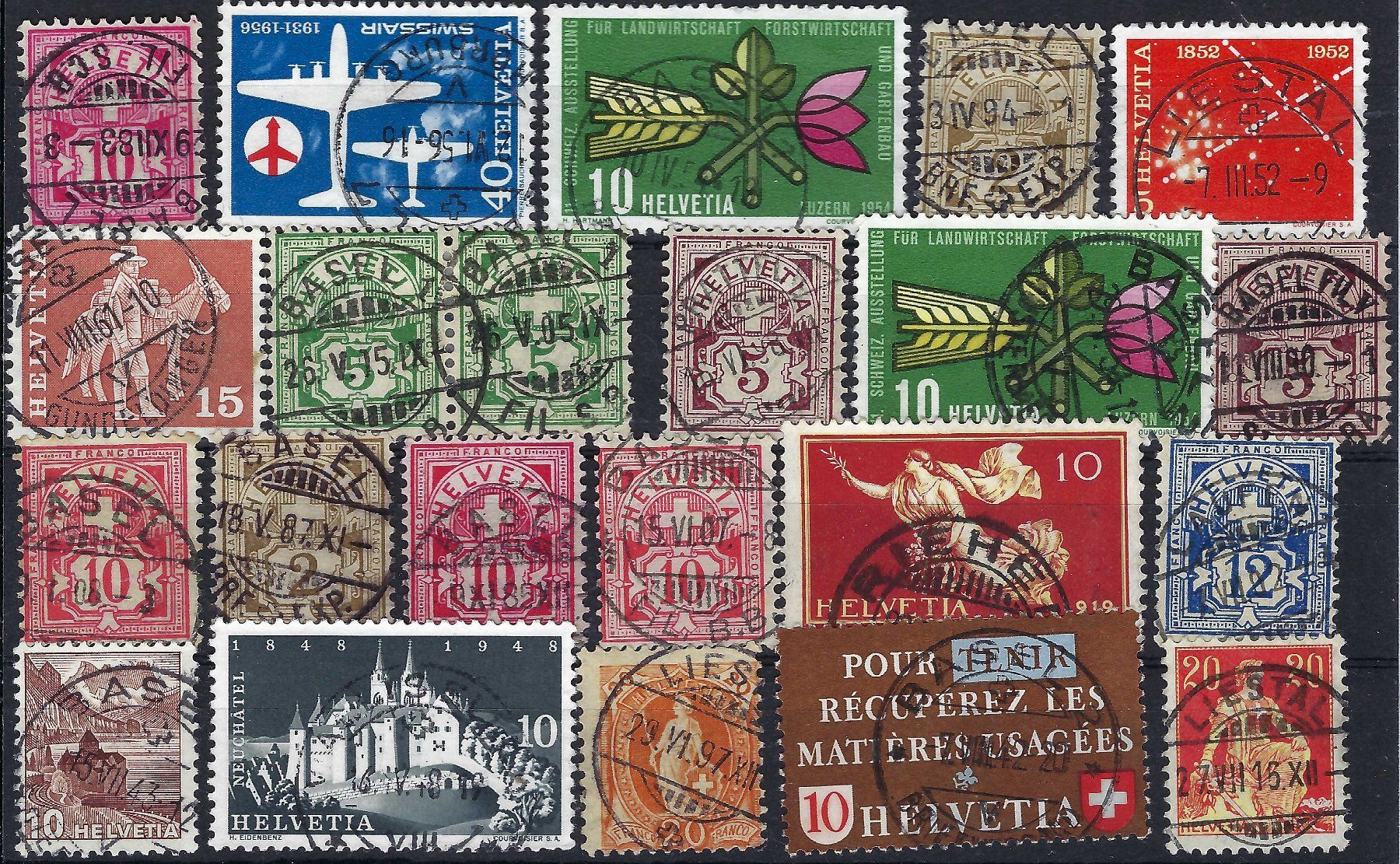 Tous les timbres: Vollstempel Basel – D'occasion à Bürglen UR par Tellbike